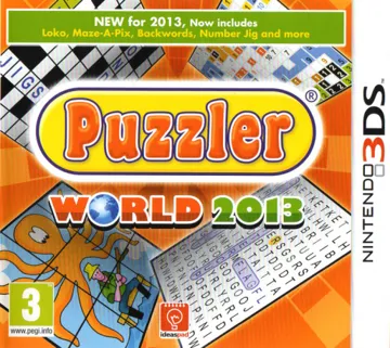 Puzzler World 2013 (Europe) (En,Fr,De,Es,It) box cover front